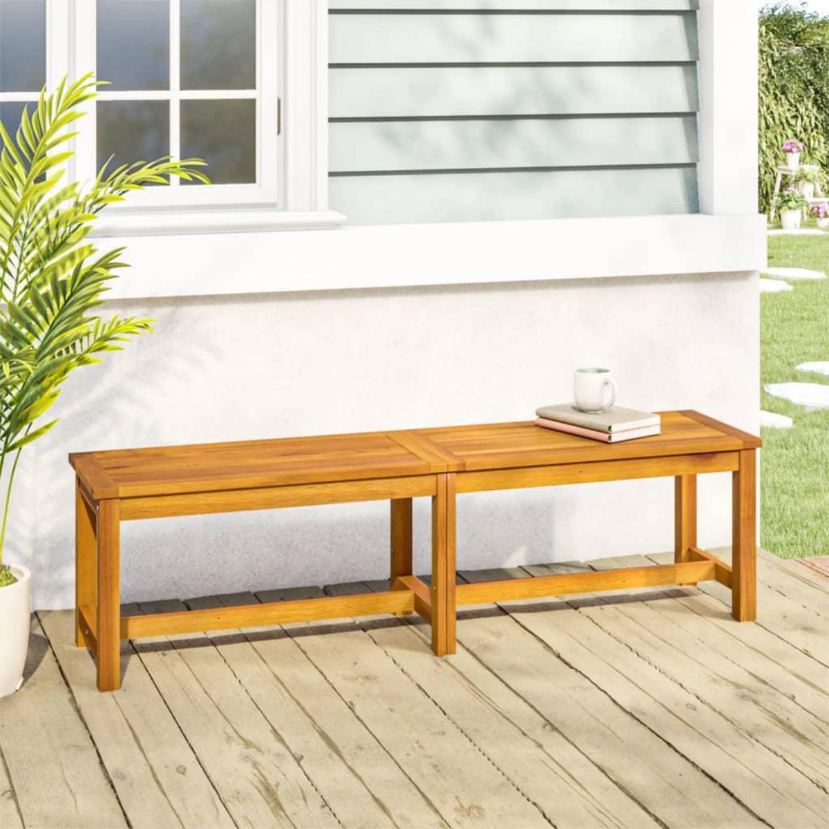 VIDAXL Banc de jardin 150x35x45 cm bois massif d'acacia