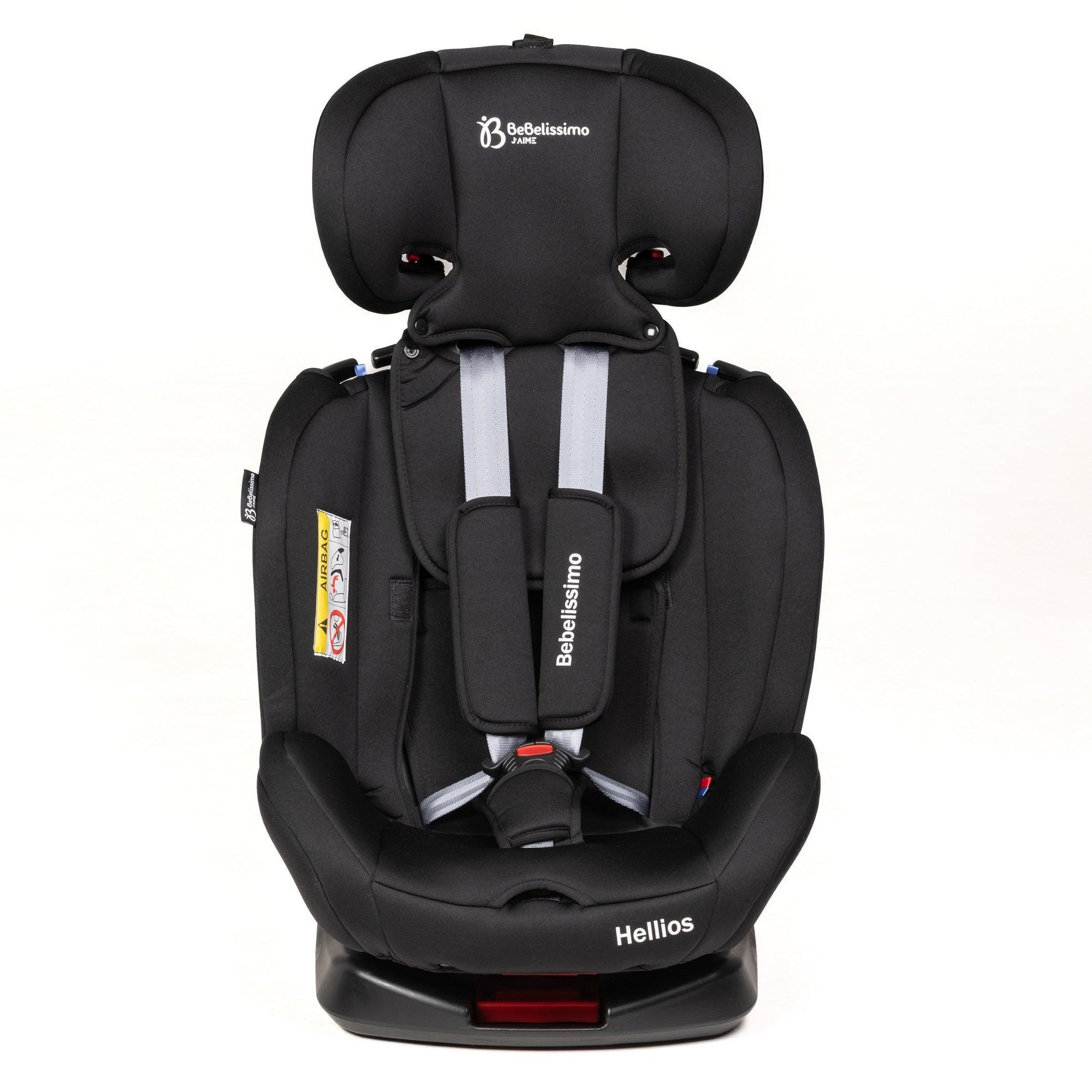 Voir la diapositive 3 : BEBELISSIMO Siège auto Isofix - pivotant 360 °- groupe 0+/1/2/3 - (0-36kg) - Hellios - noir /noir