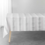 Paris Prix Nappe en Coton Tissée  Eldora  140x240cm Argent