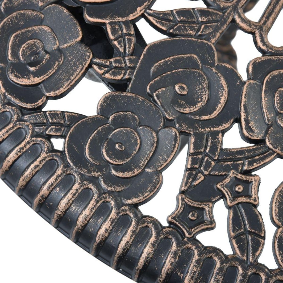 VIDAXL Salon de bistro 3 pcs Aluminium coule