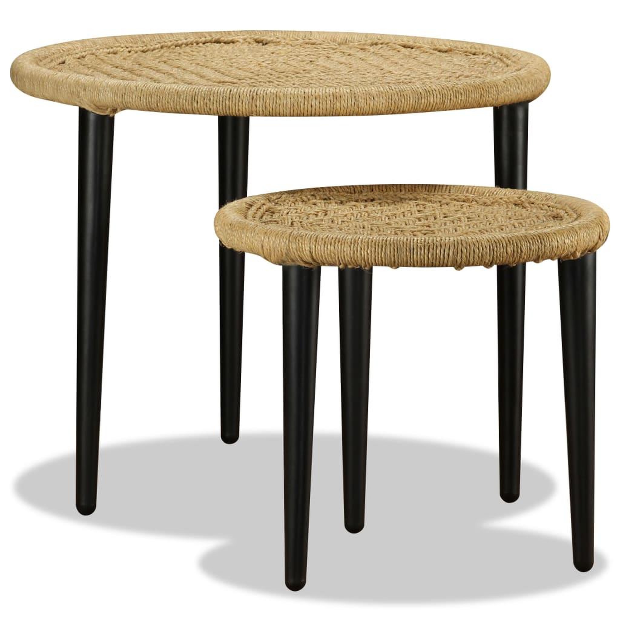 Voir la diapositive 2 : VIDAXL Table basse 2 pcs jute naturelle
