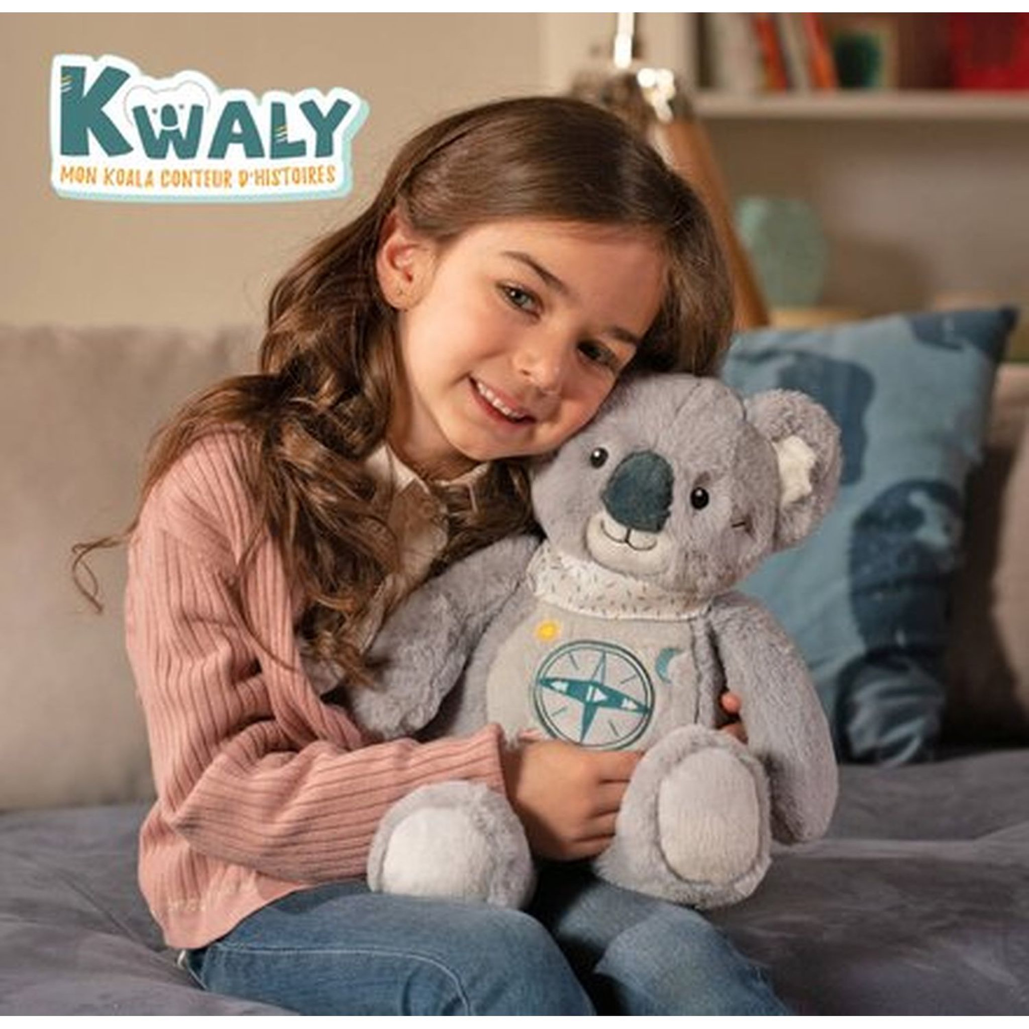 Voir la diapositive 3 : GIPSY Peluche Kwaly mon Koala conteur d'histoires 32 cm