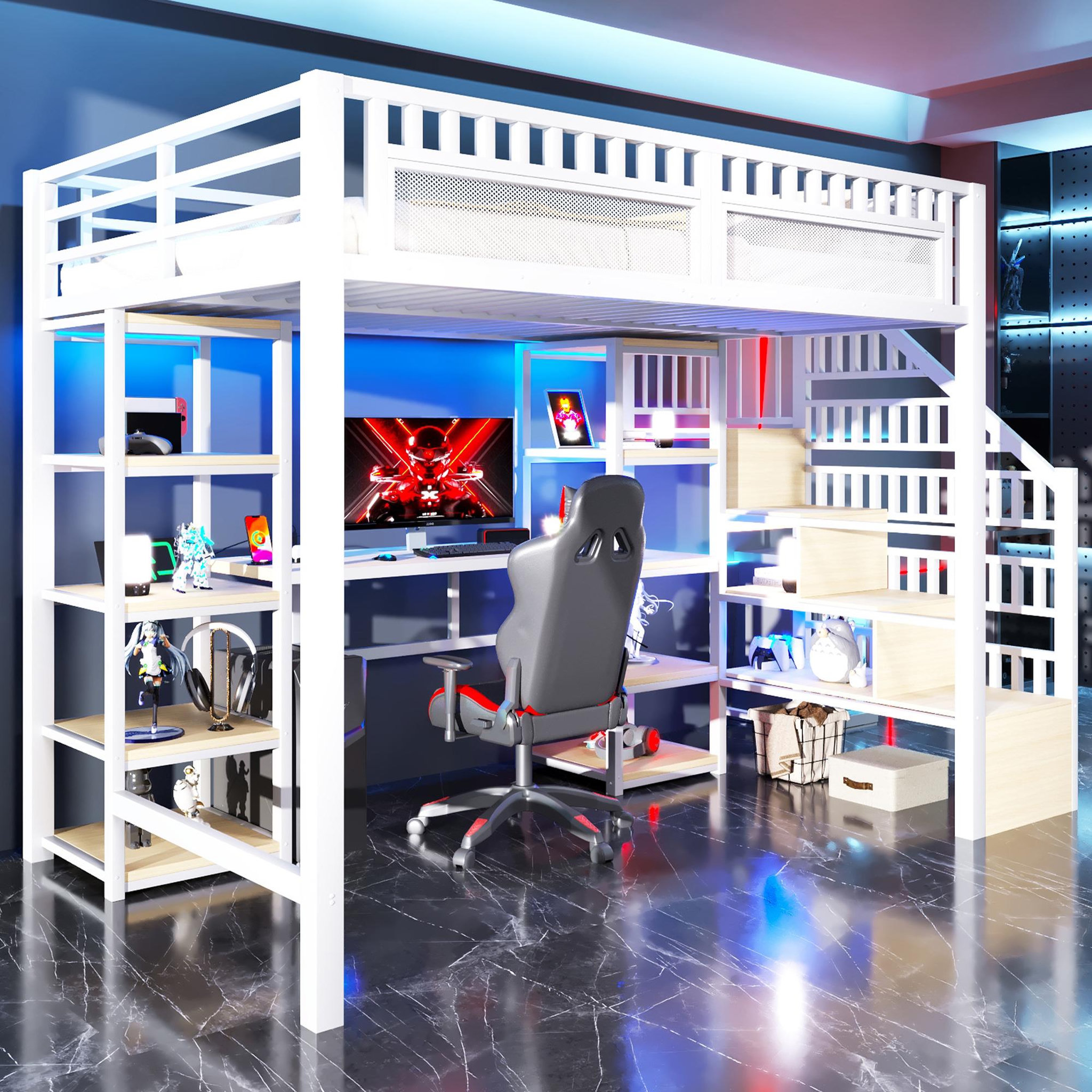 Voir la diapositive 4 : MERAX Lit mezzanine