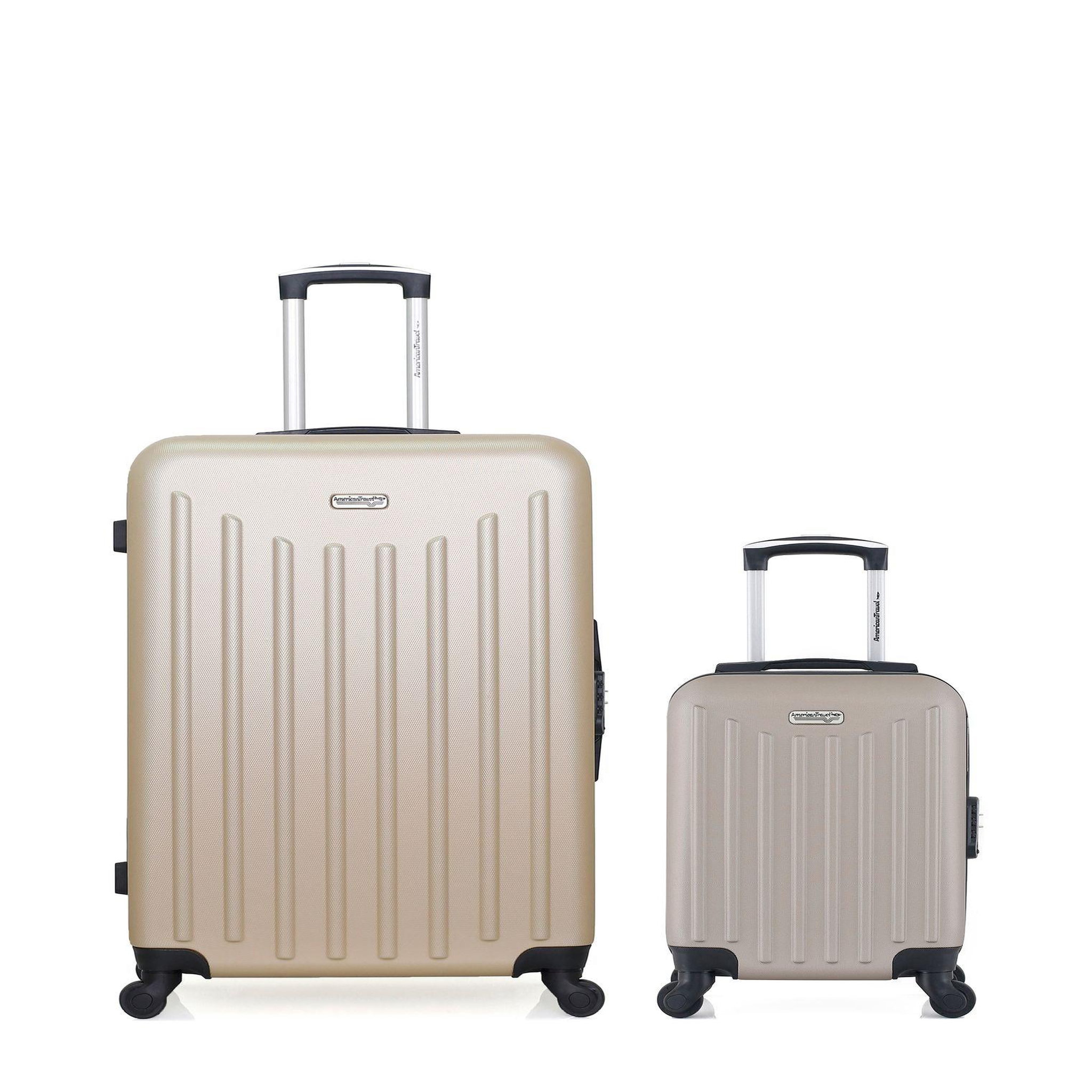 AMERICAN TRAVEL AMERICAN TRAVEL - LOT DE 2 - Valise Grand Format et Valise Cabine XXS BROOKLYN