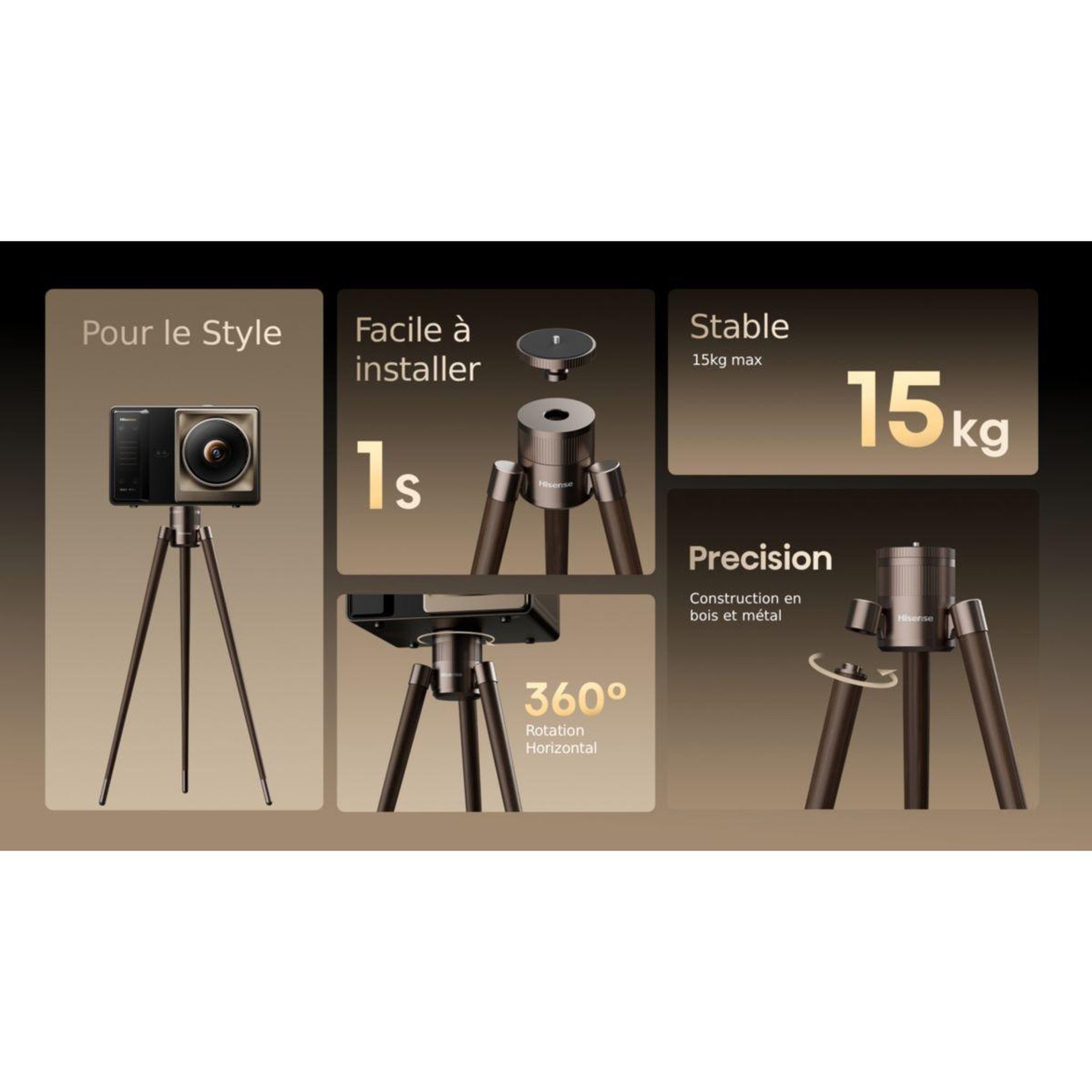 Voir la diapositive 4 : Hisense Trépied SG9S compatible XR10