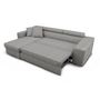 Voir la diapositive 3 : Canapé d'angle convertible réversible 5 places avec niche de rangement fixe à droite tissu STYL 