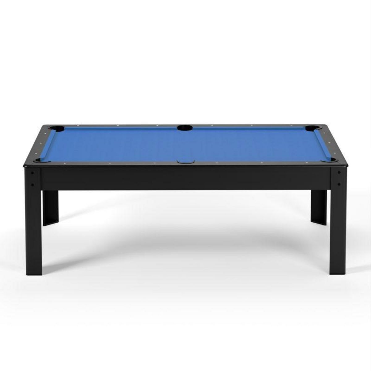 SOKKER Billard Américain convertible table 6 places KITBILL 6Ft - 206,5 x 116,5 x 80 cm Plateau dînatoire et accessoires inclus - Noir
