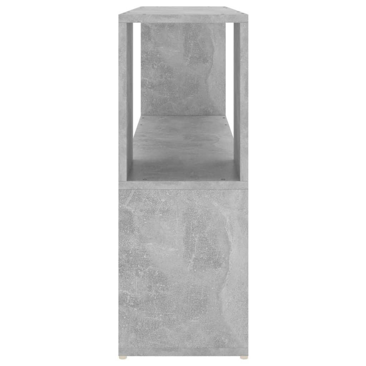 VIDAXL Bibliotheque Gris beton 100x24x63 cm Bois d'ingenierie