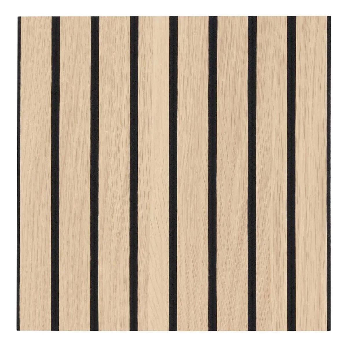 ATMOSPHERA Lot de 2 Panneaux Acoustiques Adhésifs Effet Bois  Ribo  30x30cm Marron