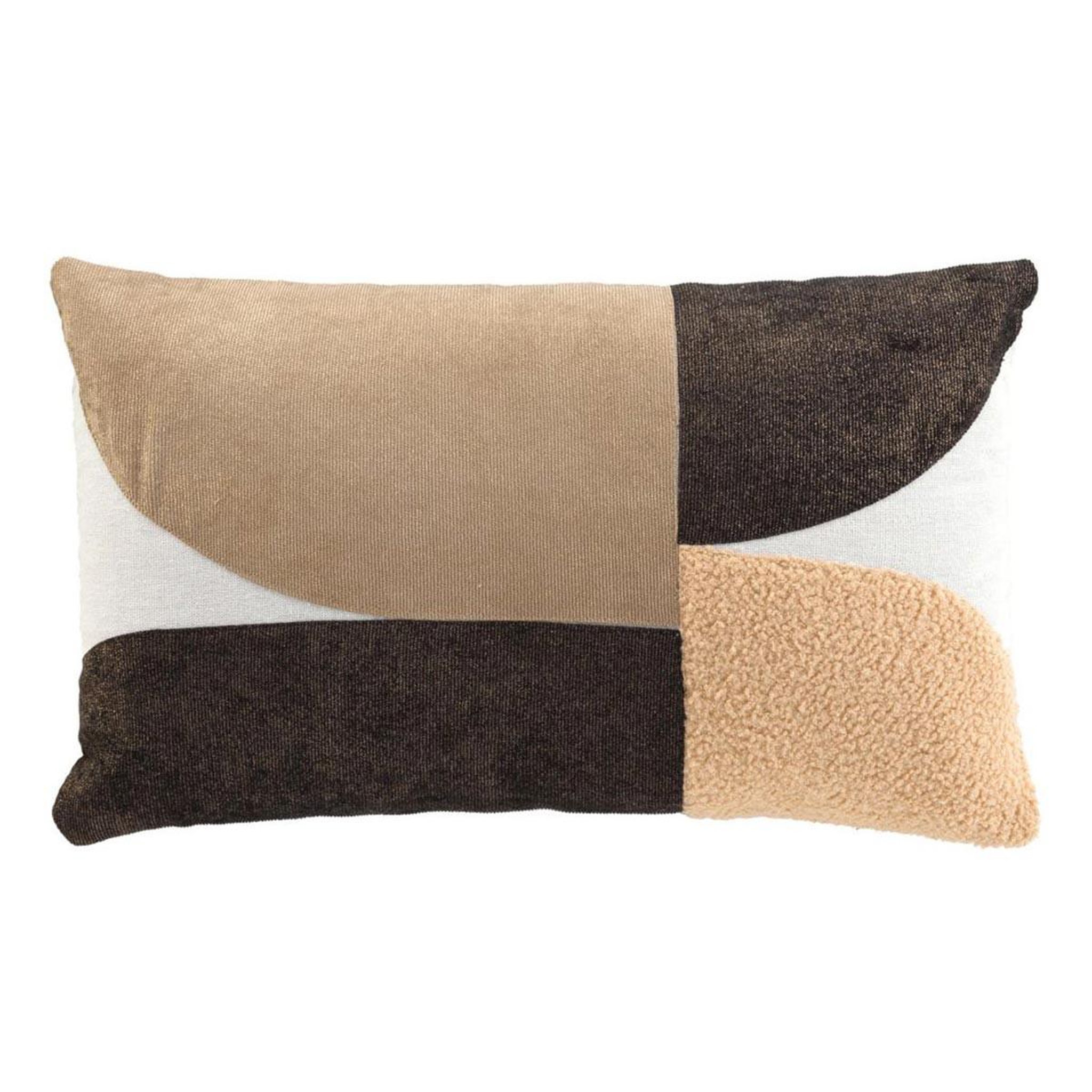 Douceur d'Intérieur Coussin déco imprimé  avalon  30x50cm marron