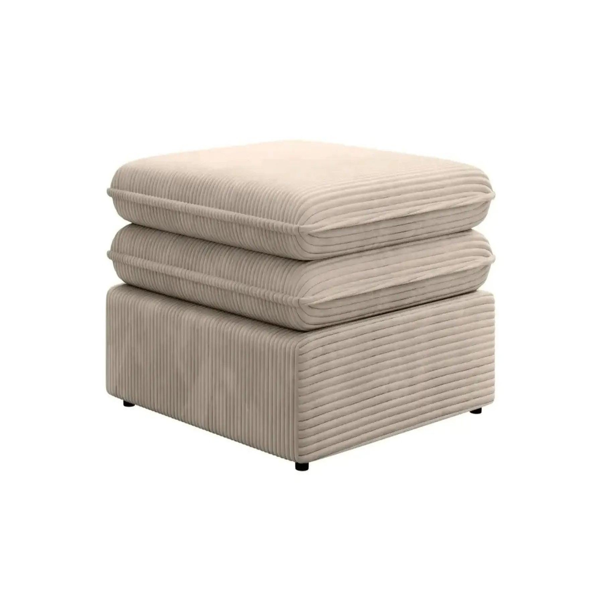 Voir la diapositive 5 : CASANOVA PARIS Oscar - pouf velours cotelé