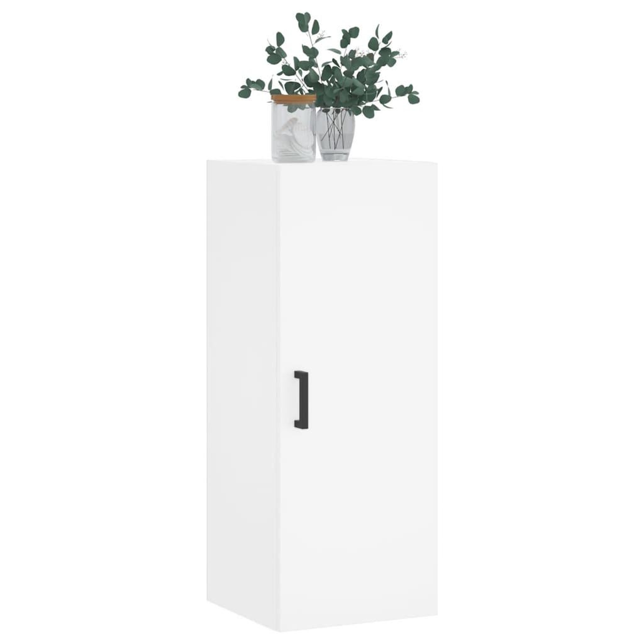 Voir la diapositive 4 : VIDAXL Armoire murale blanc 34,5x34x90 cm