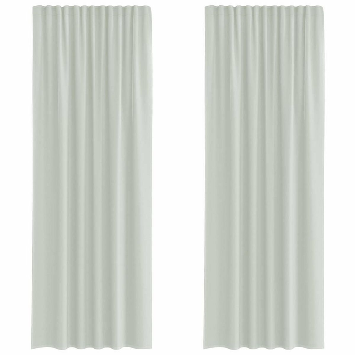 VIDAXL Rideaux en voile avec boucles 2 pcs gris clair 140x260 cm
