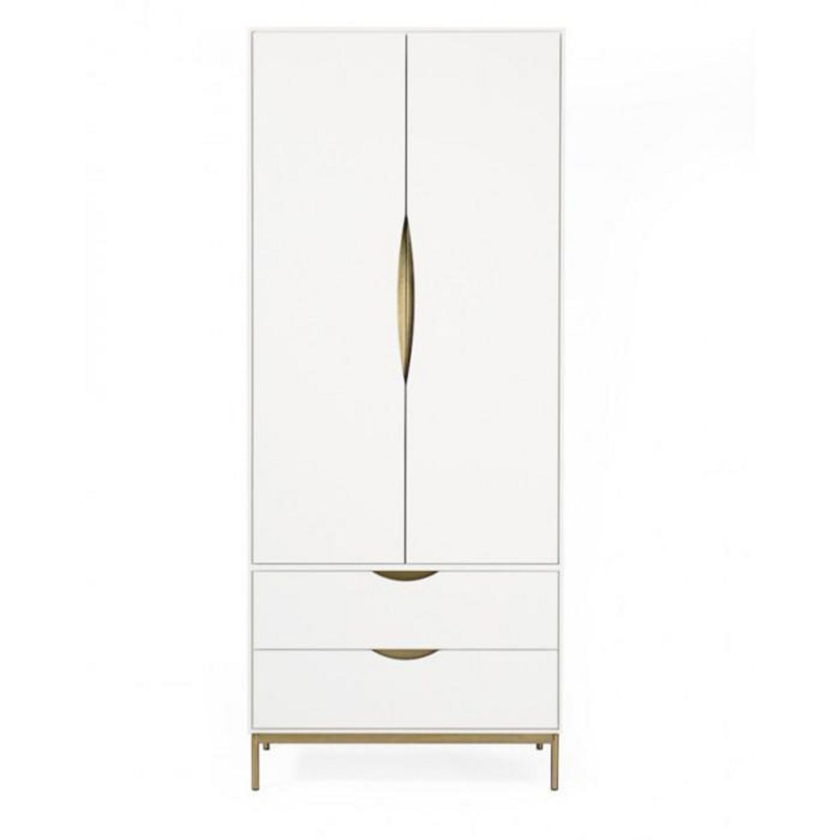 Paris Prix Armoire 2 Portes Design  Kobe  195cm Blanc