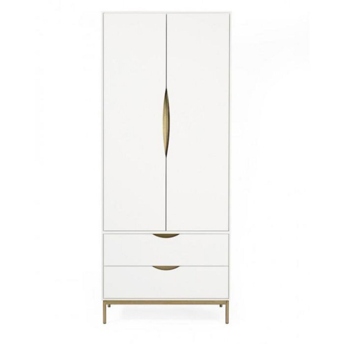 Paris Prix Armoire 2 Portes Design  Kobe  195cm Blanc