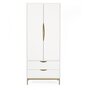 Voir la diapositive 2 : Paris Prix Armoire 2 Portes Design  Kobe  195cm Blanc