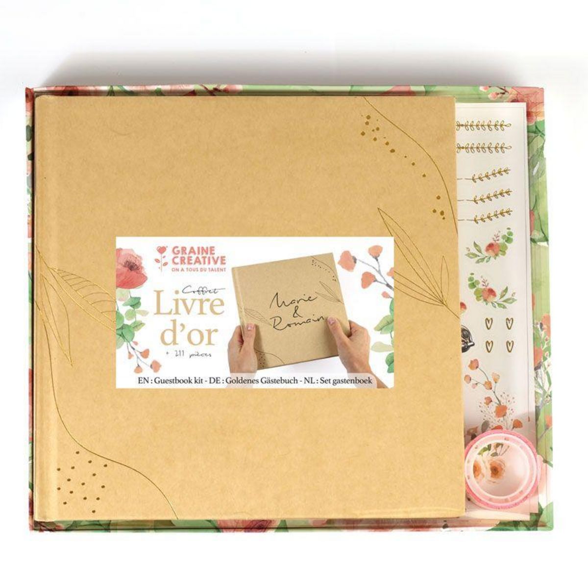 Graine créative Coffret papeterie livre d'or de mariage