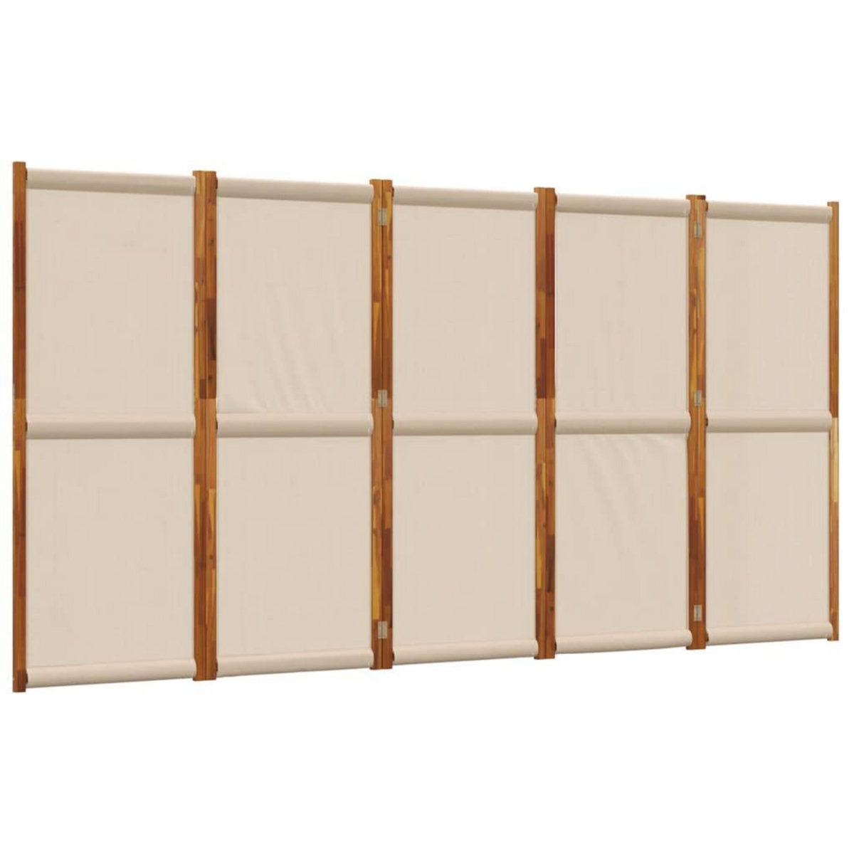 VIDAXL Cloison de separation 5 panneaux taupe 350x180 cm