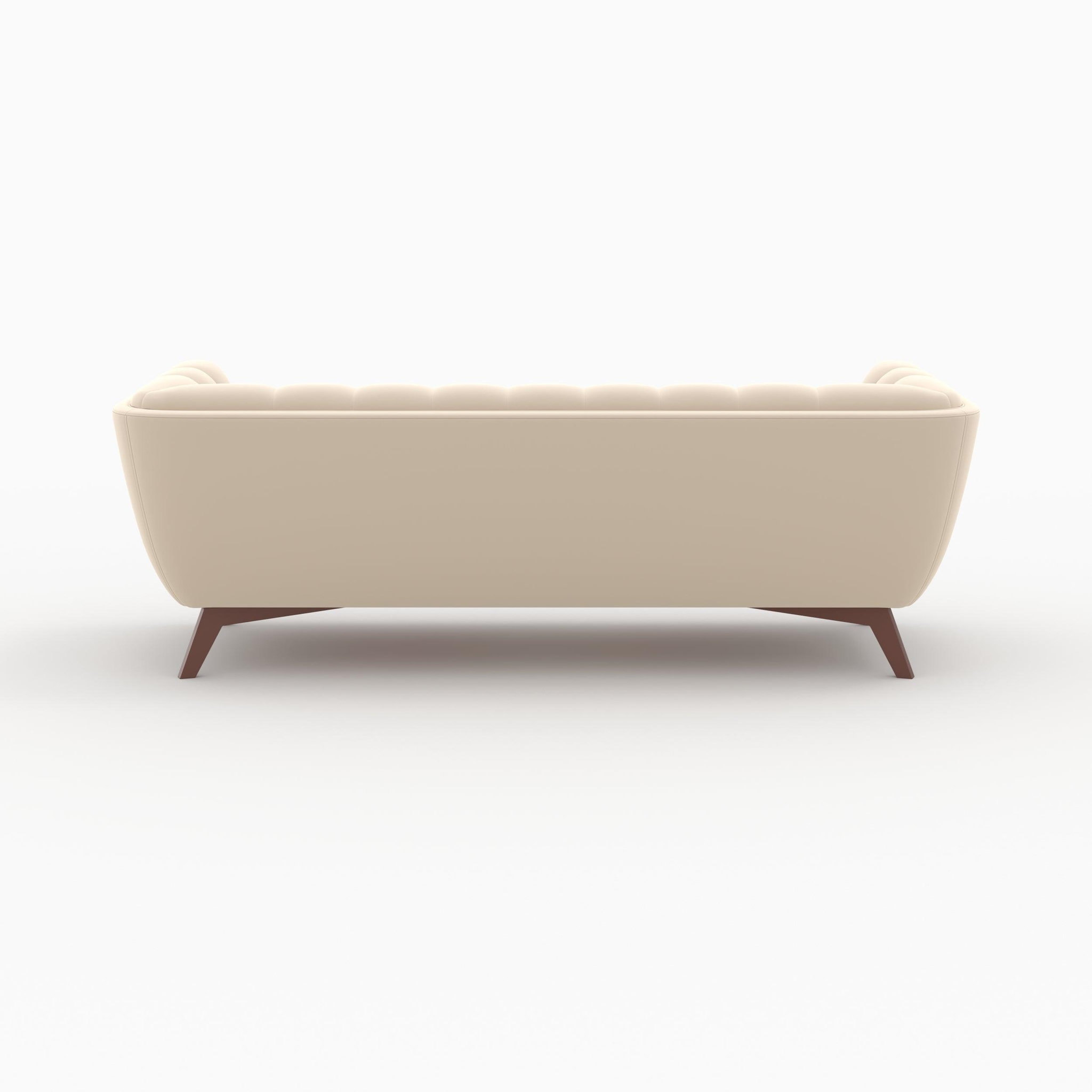 Voir la diapositive 2 : MAISON PAVANE Ensemble canapés en velours beige 5 places-Mona