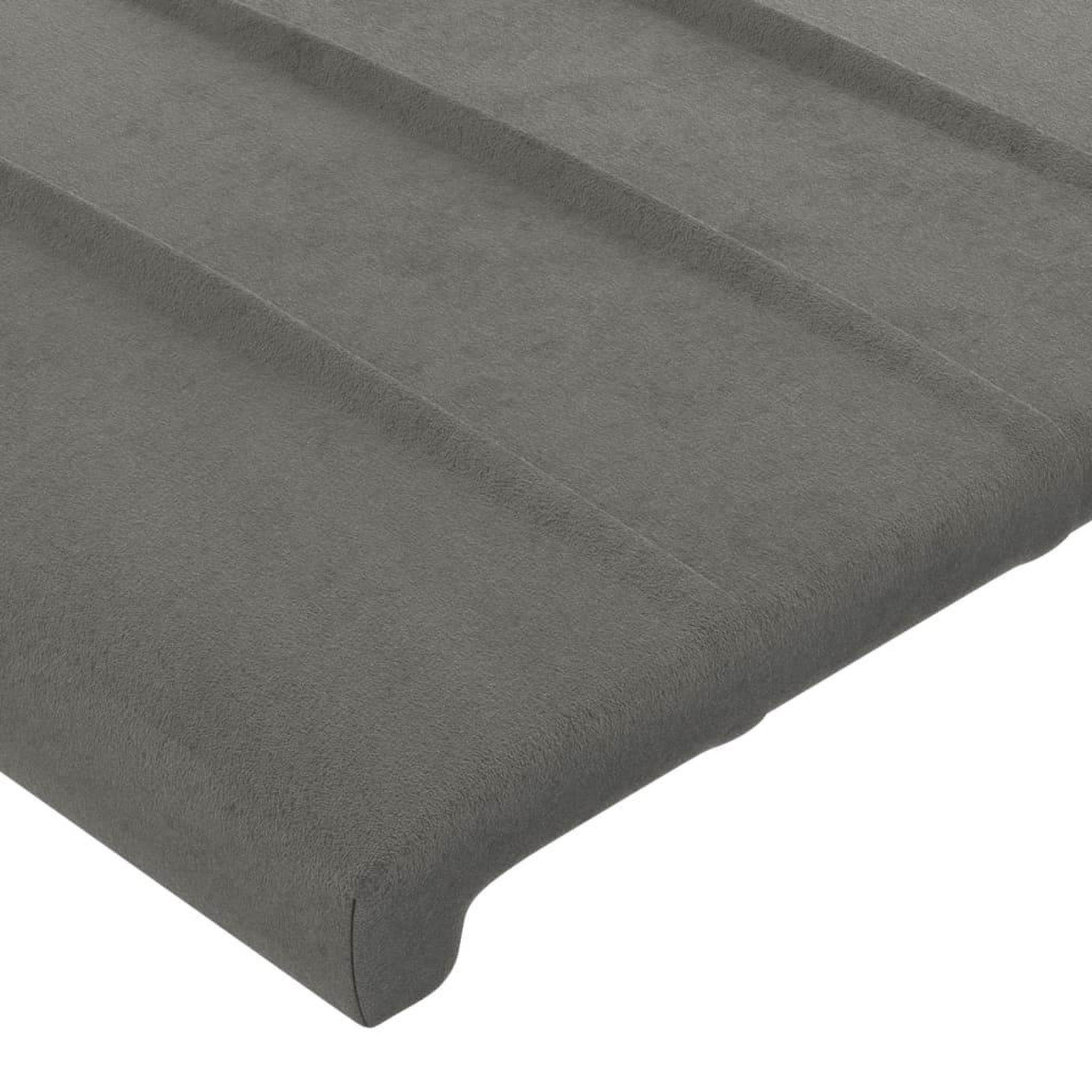 Voir la diapositive 5 : VIDAXL Tete de lit a LED Gris clair 83x16x78/88 cm Velours