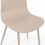 Voir la diapositive 6 : ID MARKET Lot de 6 chaises en polypropylène KIARA mix color gris foncé x2, terracotta x2, beige x2 avec pieds en métal