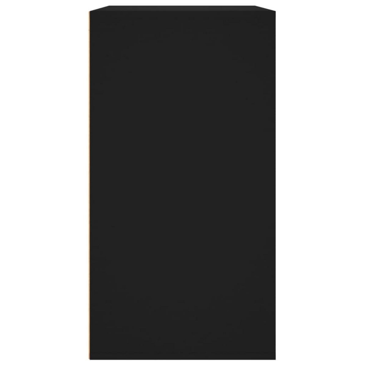 VIDAXL Armoire a cosmetiques noir 80x40x75 cm bois d'ingenierie