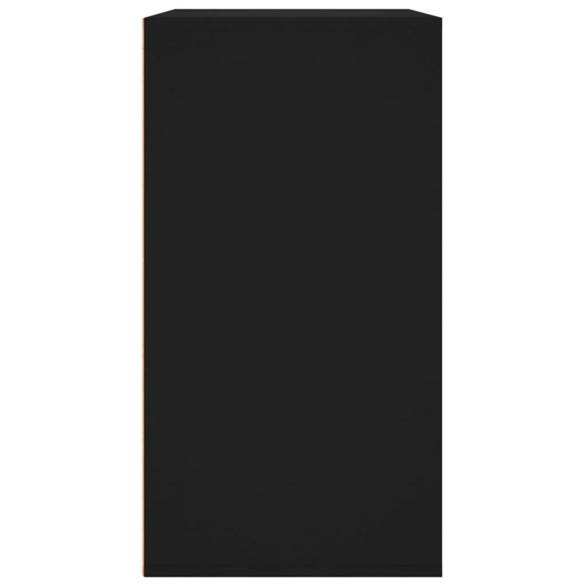 VIDAXL Armoire a cosmetiques noir 80x40x75 cm bois d'ingenierie