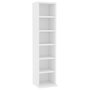 Voir la diapositive 2 : VIDAXL Armoire a CD Blanc 21x20x88 cm Bois d'ingenierie