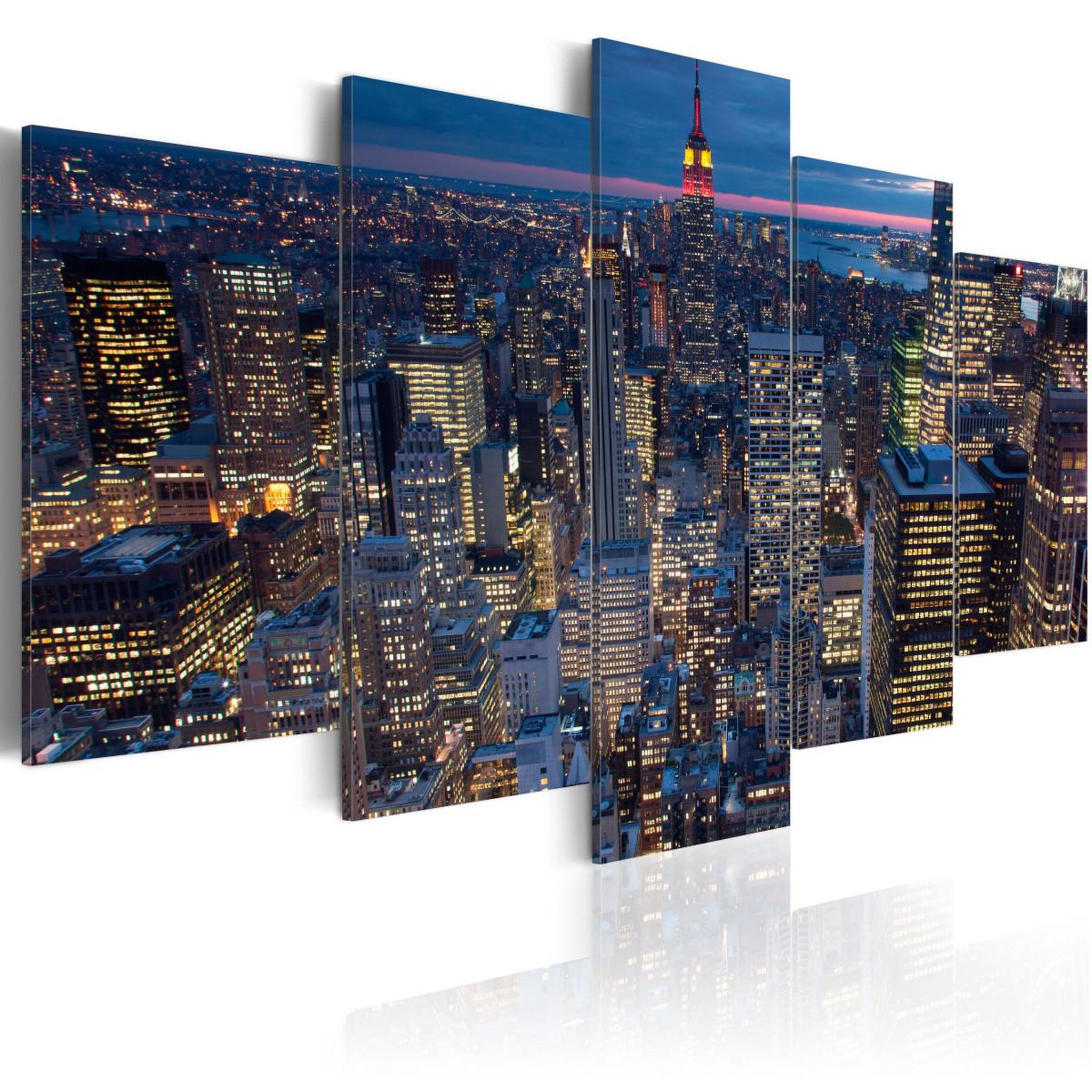 Paris Prix Tableau imprimé  bonne nuit à new york!. Coloris disponibles : Multicolore