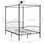 Voir la diapositive 6 : VIDAXL Cadre de lit a baldaquin Noir Metal 120 x 200 cm