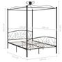 Voir la diapositive 6 : VIDAXL Cadre de lit a baldaquin Noir Metal 120 x 200 cm