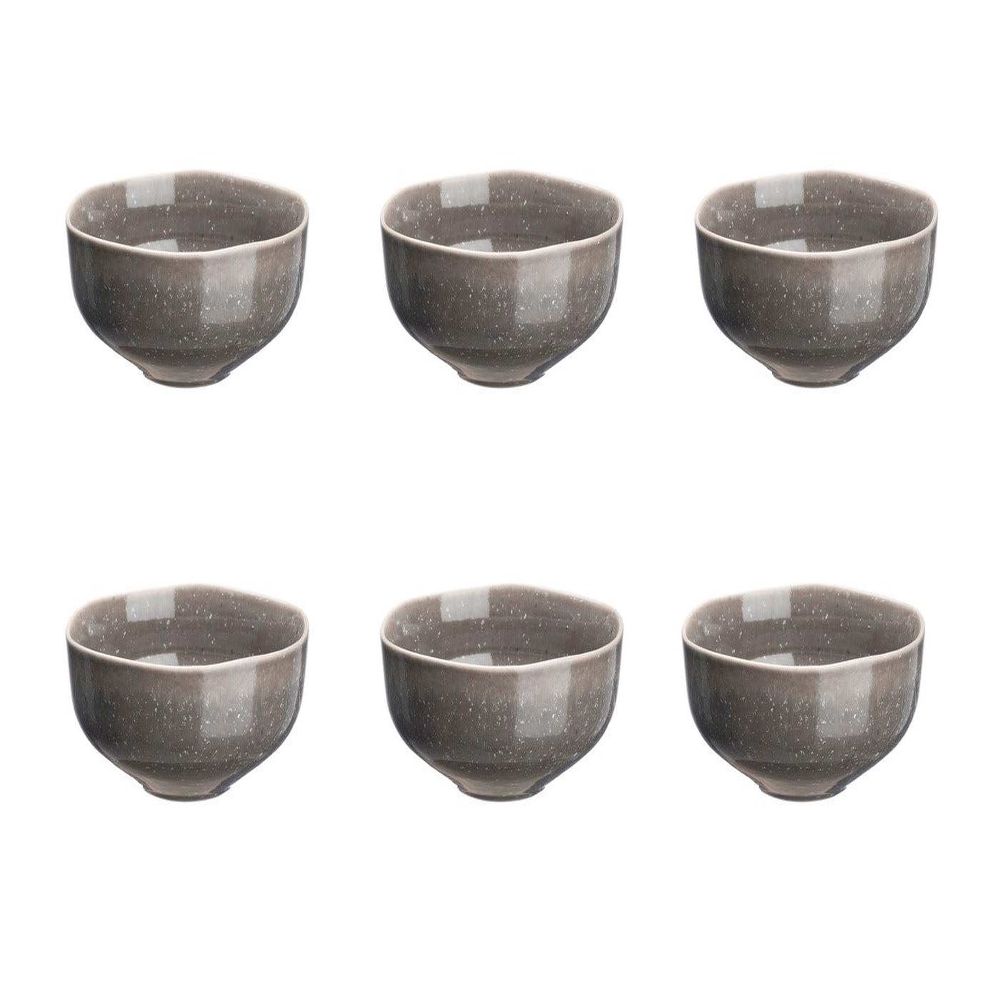 BJORN Bol stellar ø14cm - 6 pièces - gris béton