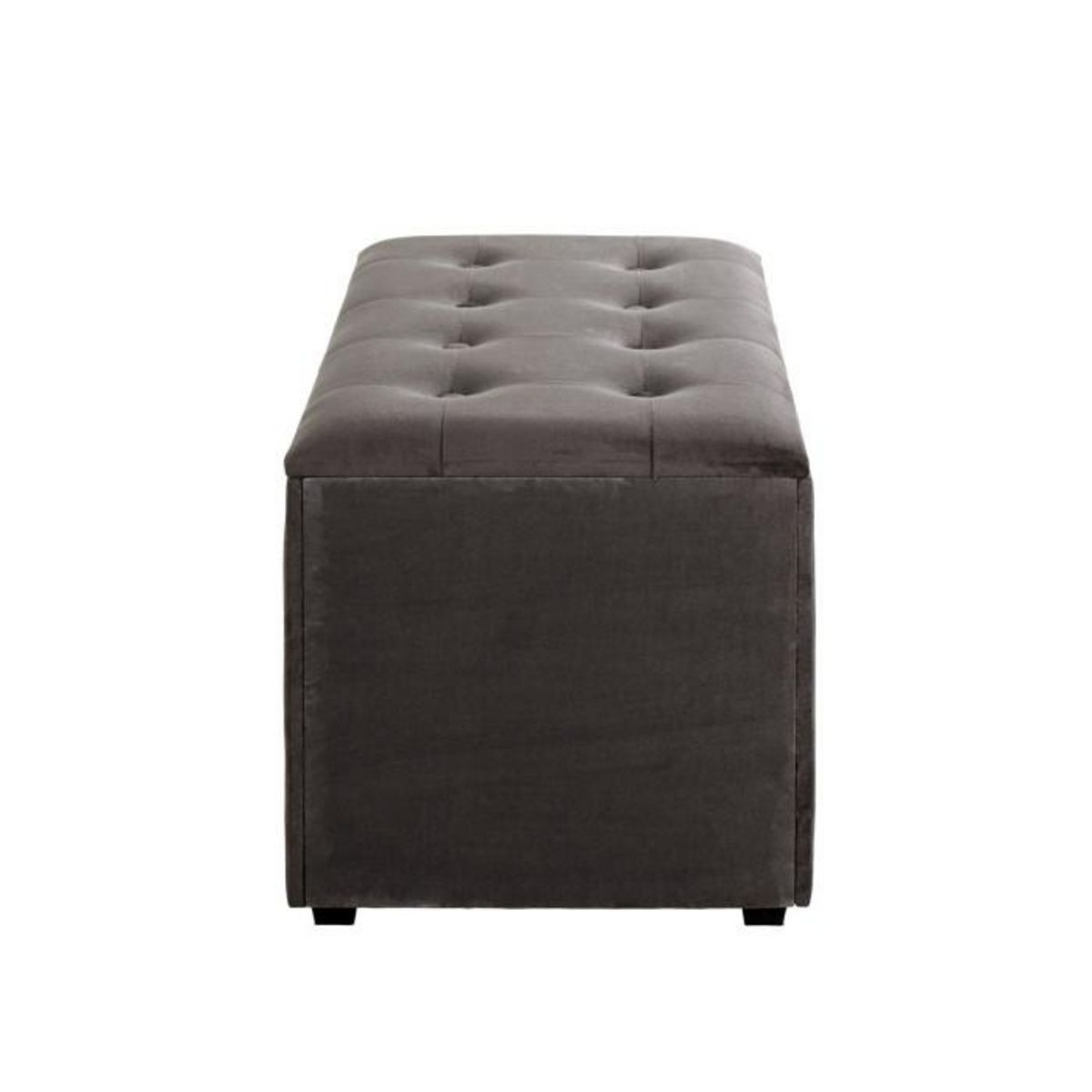 Paris Prix Coffret de Rangement Velours  Idaya  65cm Anthracite