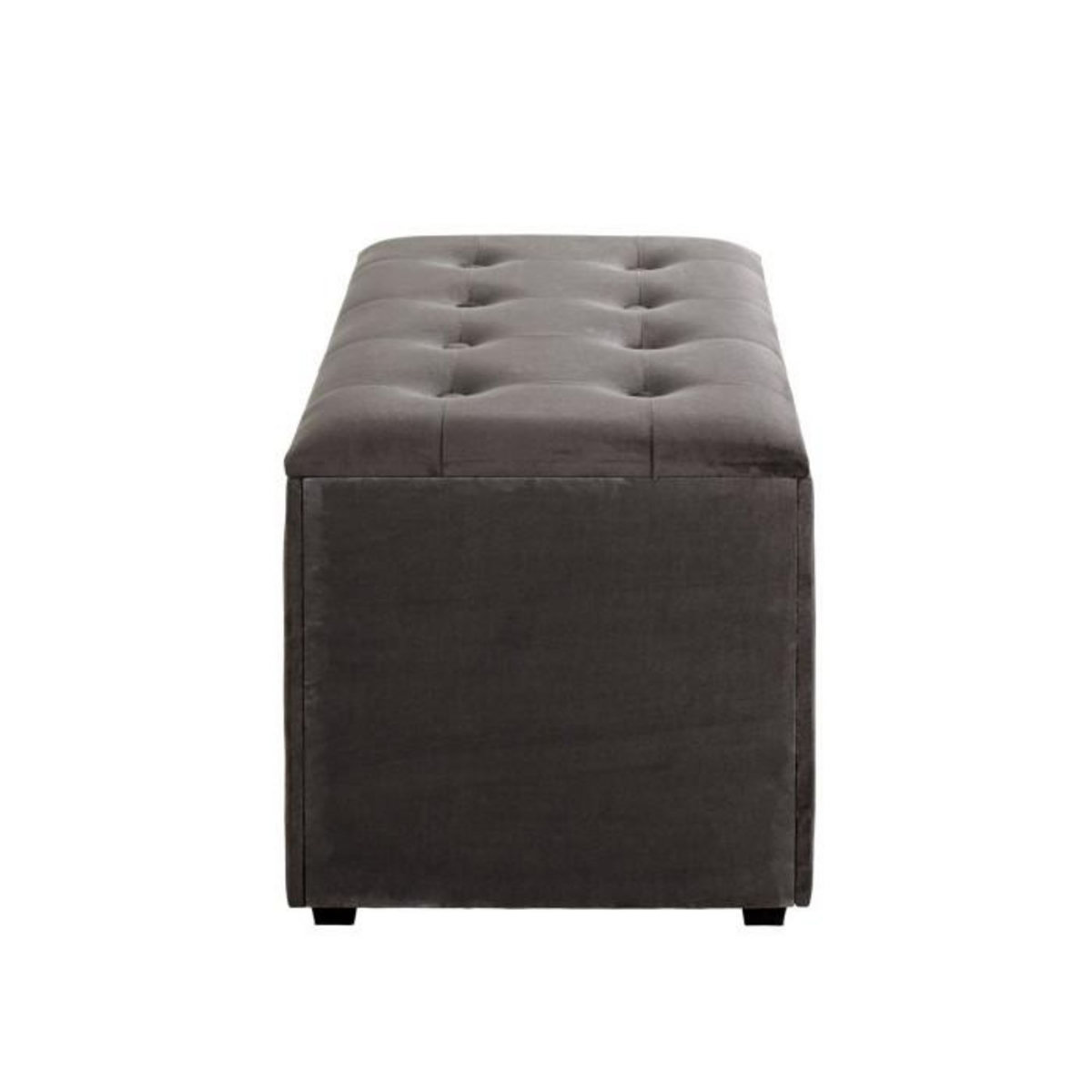 Paris Prix Coffret de Rangement Velours  Idaya  65cm Anthracite