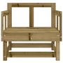 Voir la diapositive 4 : VIDAXL Chaises de jardin lot de 2 bois de pin impregne