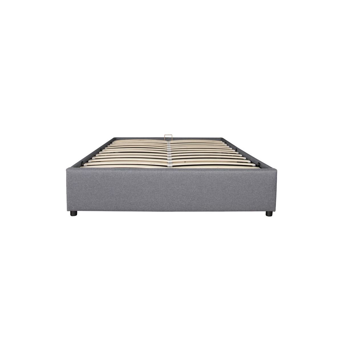 Lit coffre tissu avec sommier relevable 140x190 cm OSCAR