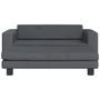 Voir la diapositive 3 : VIDAXL Lit pour chien avec extension gris fonce 100x50x30 cm velours