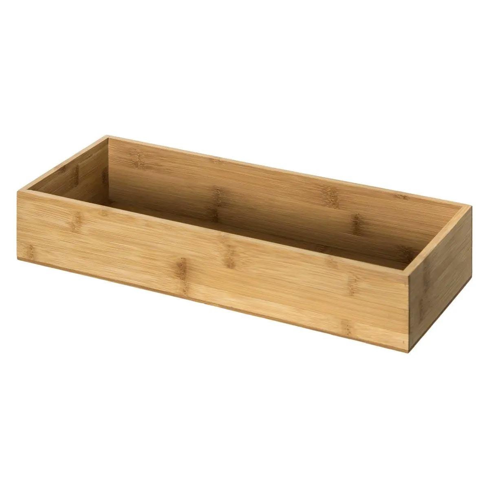 Voir la diapositive 2 : FIVE Lot de 3 organiseurs tiroirs  wood  38cm naturel