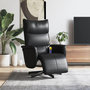 Voir la diapositive 1 : VIDAXL Fauteuil inclinable de massage repose-pieds noir similicuir