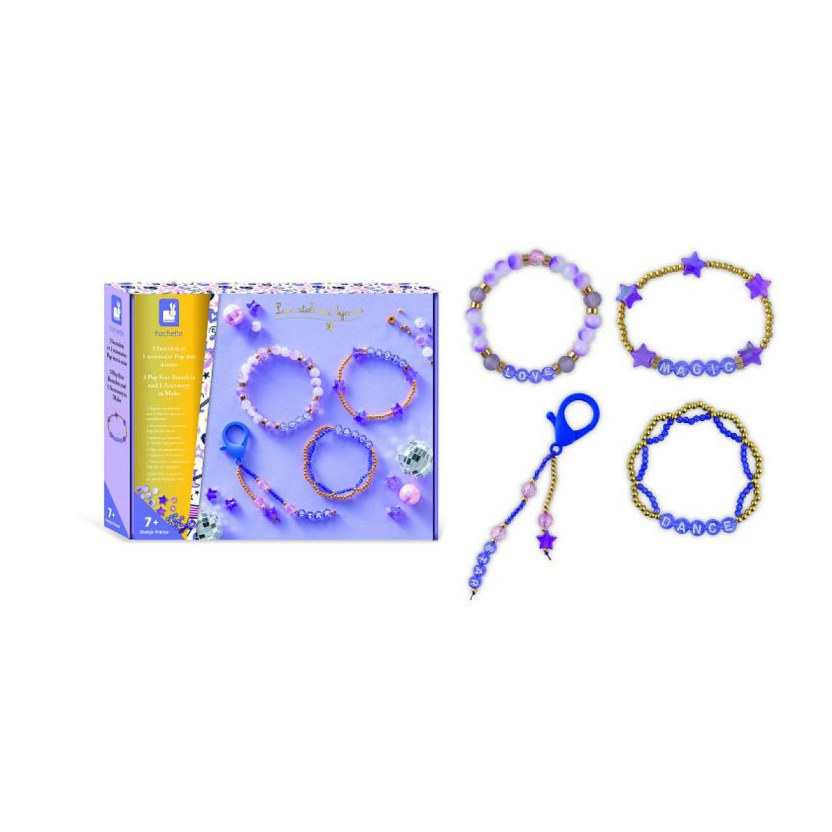 Juratoys-Janod 3 bracelets et un accessoire de star de la pop