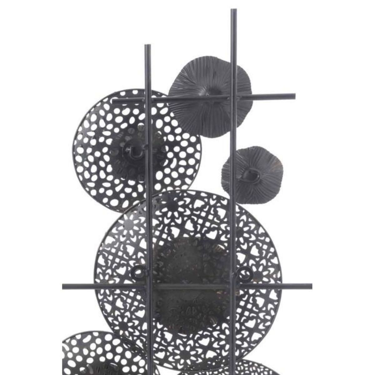 Paris Prix Décoration Murale  Fleurs en Métal  150cm Marron