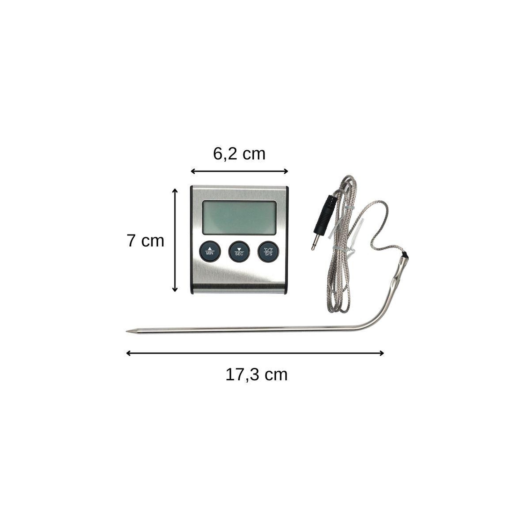 Voir la diapositive 3 : Fackelmann Set de 2 thermomètres de cuisine digital avec sonde fackelmann basic