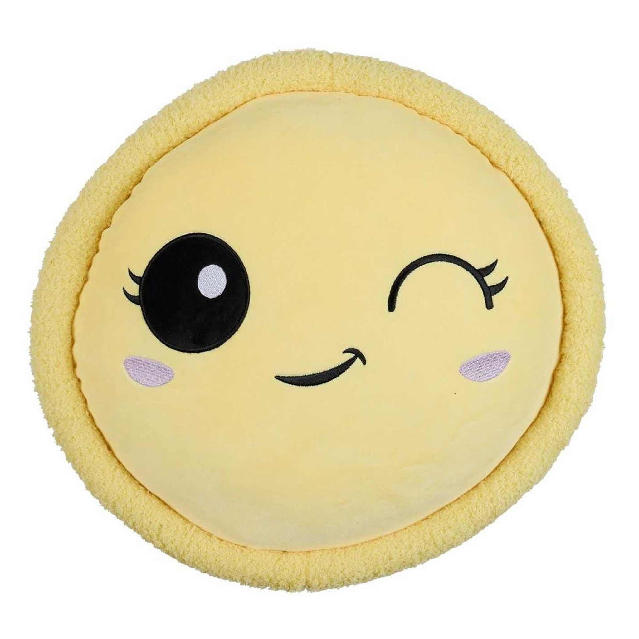 The concept Factory Peluche enfant macaron  kawaii  36cm jaune