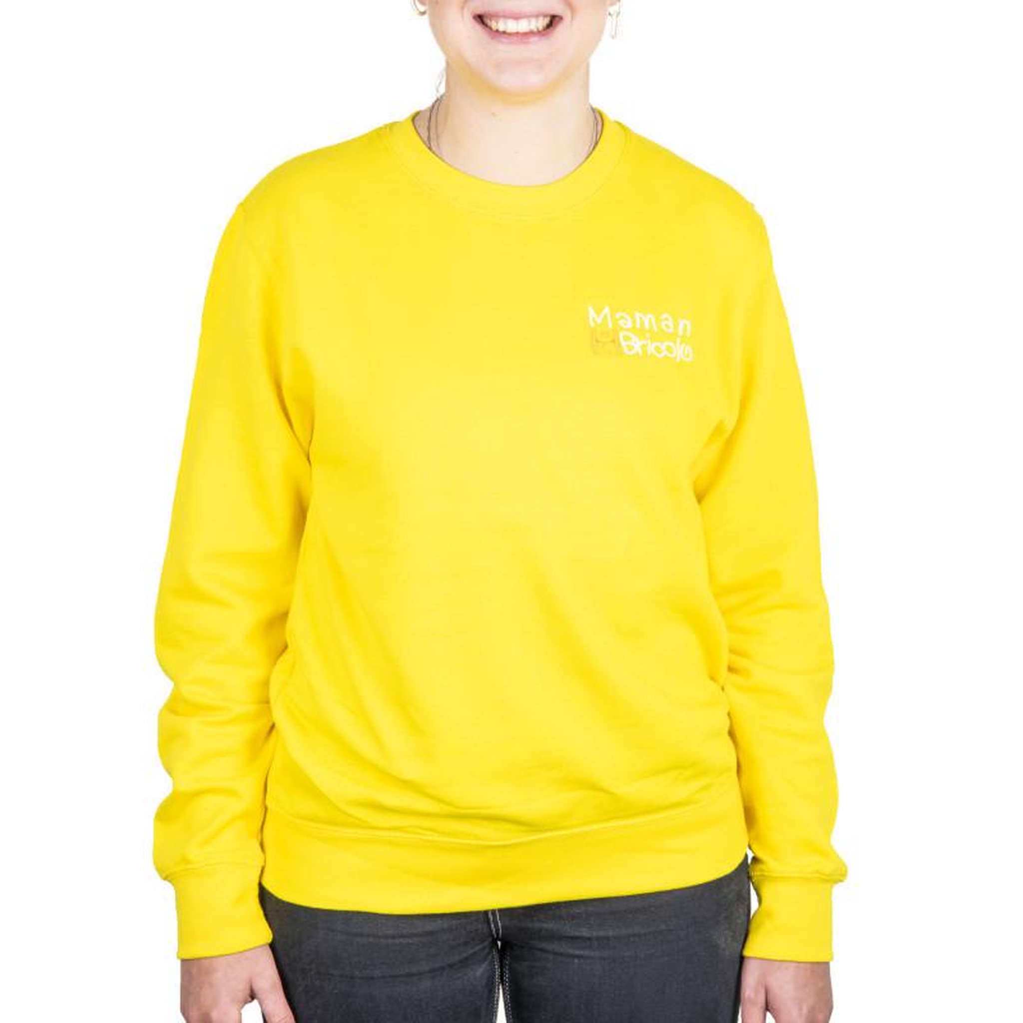 Voir la diapositive 3 : NOTRE SELECTION Sweat col rond Maman Sobricolo jaune TL SWJH030SYL