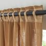 Voir la diapositive 2 : FUTURE HOME Rideau uni en gaze de coton pattes cachées à l'unité 140x260cm