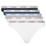 Voir la diapositive 1 : CALVIN KLEIN JEANS x5 Slips /Gris/Bleu Femme Calvin Klein Jeans 000QD5208E