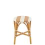 Voir la diapositive 3 : Paris Prix Tabouret en Rotin  Danial  44cm Blanc & Naturel