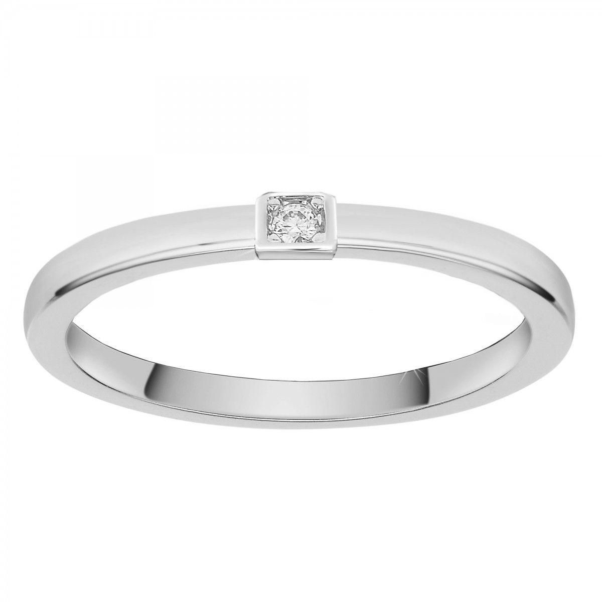 SC CRYSTAL Lot de 3 bagues taille 54 SC Crystal ornées d'un Zirconium