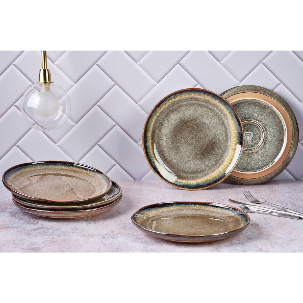 BJORN Assiette GENESIS Ø27cm - 6 pièces - Basalte