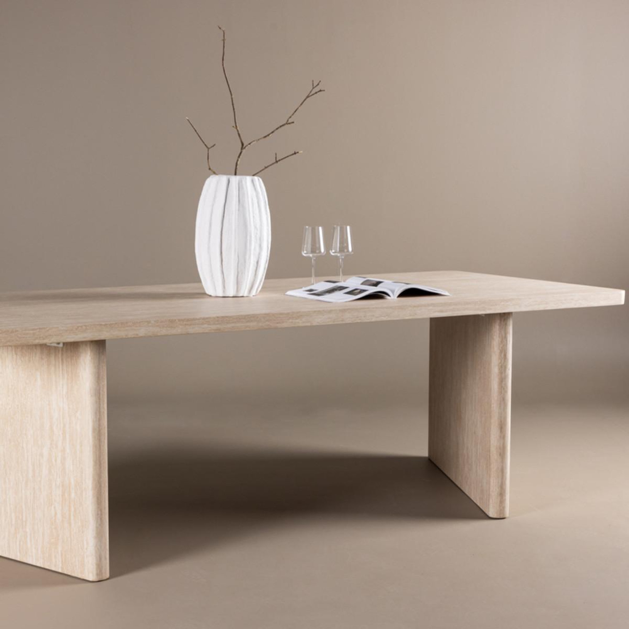 Voir la diapositive 5 : Paris Prix Table à manger design  skagen  240cm beige